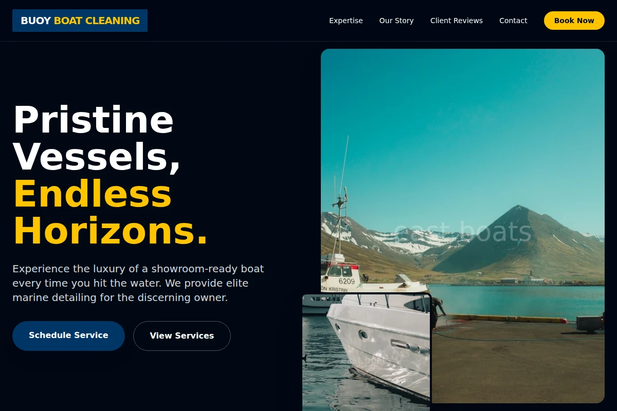Buoy Boat Cleaning