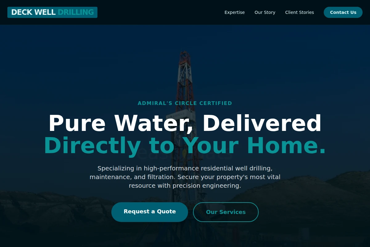 Deck Well Drilling