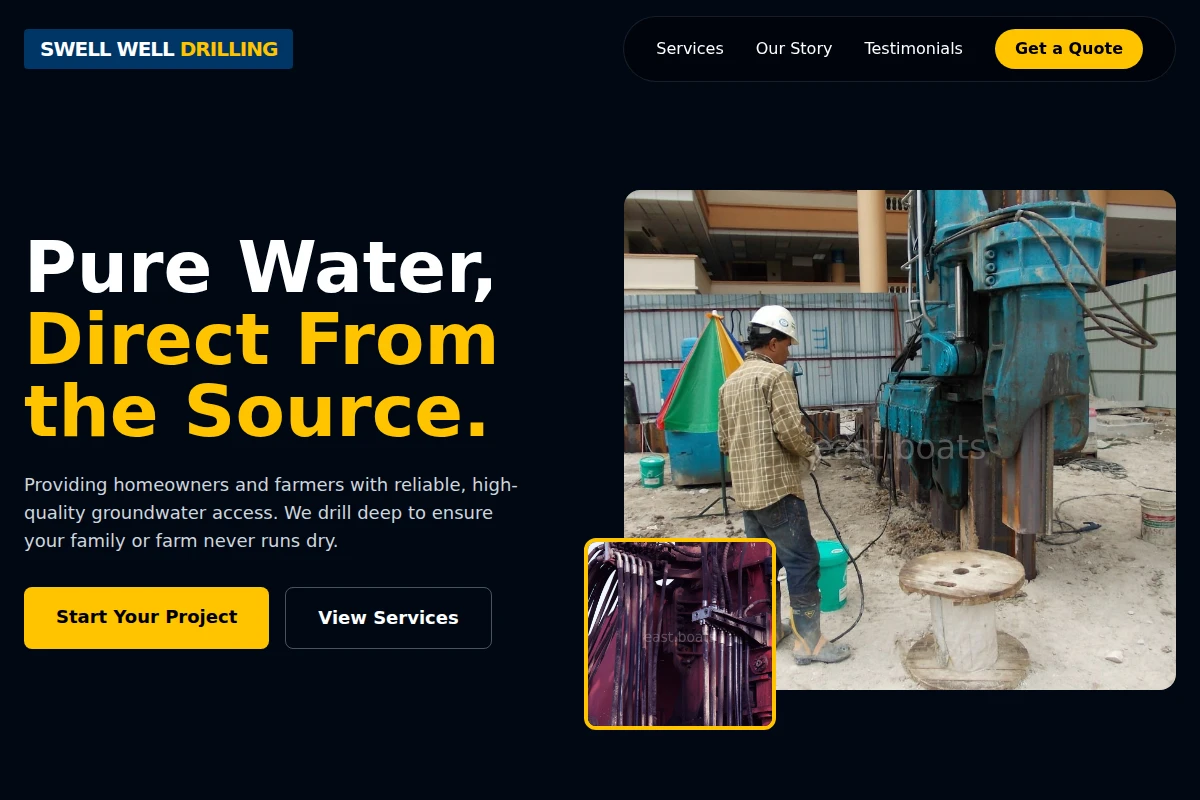 Swell Well Drilling