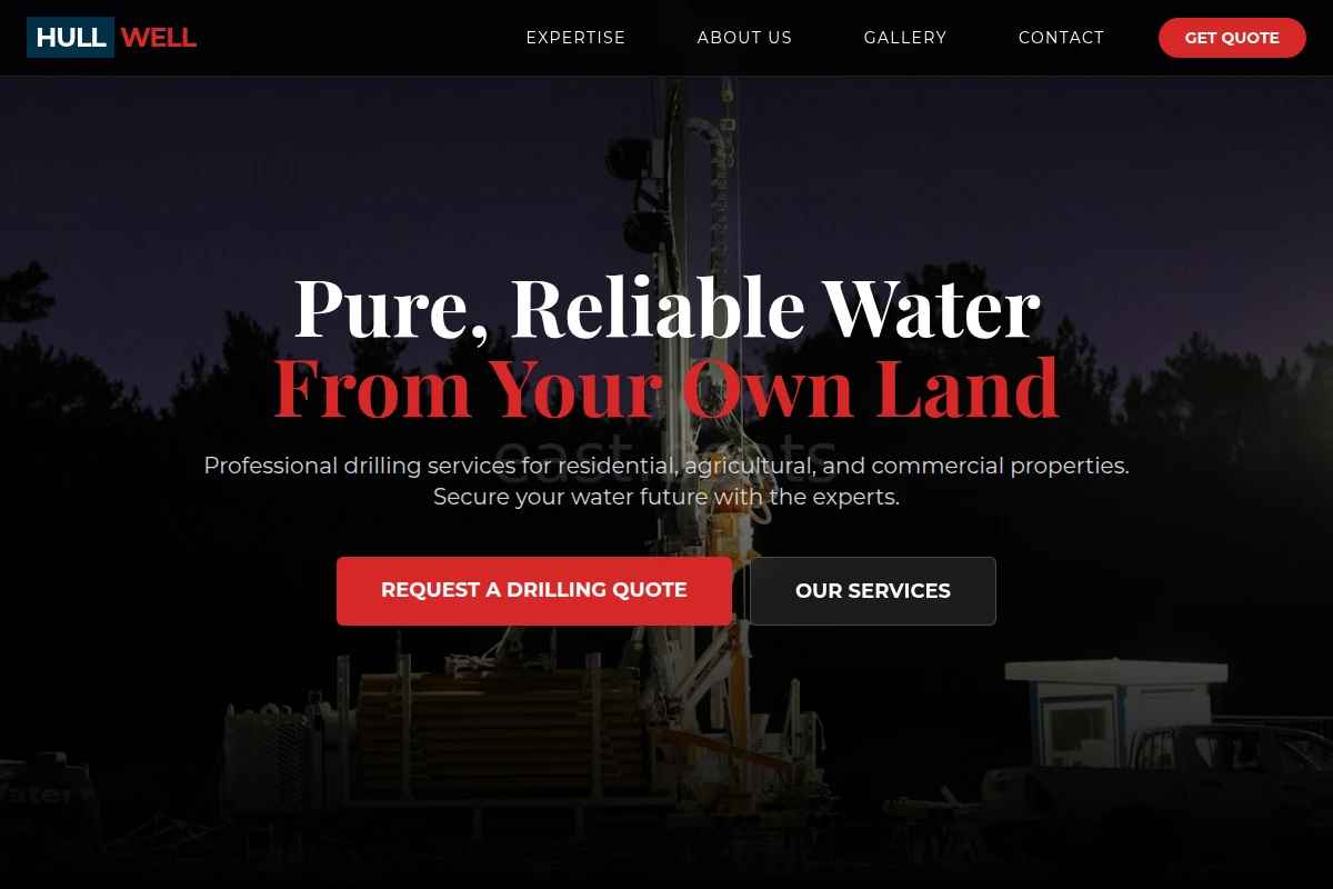 Hull Well Drilling